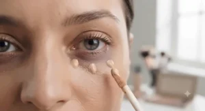 Lightweight, hydrating liquid color correcting concealer for dark circles dotted under the eye