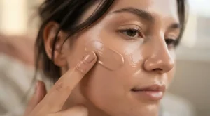 Hydrating formula of a contour stick for mature skin gliding seamlessly over textured skin.